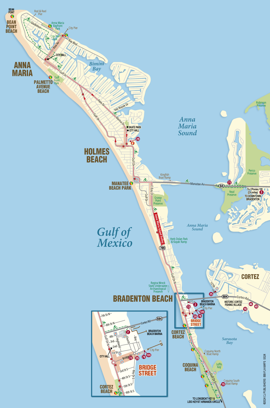 Anna Maria Island Map Interactive Map Of Anna Maria Island